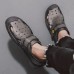 Men Breathable Microfiber Leather Closed Toe Casual Outdoor Sandals