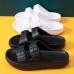 Men Bathroom Slip Resistant Buckle Slip On Soft Soled Outdoor Slippers