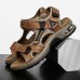 Menico Leather Summer Plus Size Outdoor Open Toe Athleisure Sandals