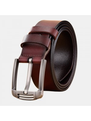 Men Genuine Leather 105 110 115 120 125 130cm Retro Wild Pin Buckle Jeans Suits Cowhide Belt