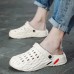 Men Breathable Hollow Out Two Ways Casual Slippers