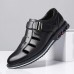 Men Hook Loop Hollow Out Business Casual Dress Sandals