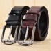 Men Genuine Leather 105 110 115 120 125 130cm Retro Wild Pin Buckle Jeans Suits Cowhide Belt