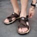 Men Daily Buckle Outdoor Walking Rubber Soled Casual Sandals